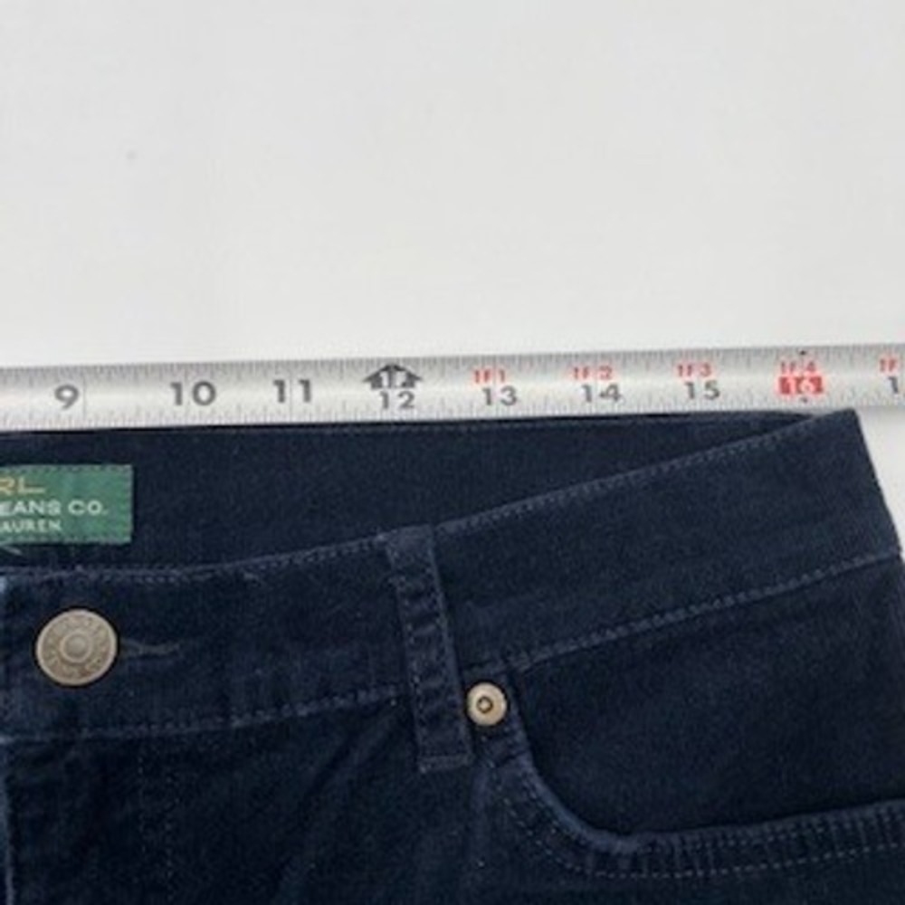 Lauren Ralph Lauren Navy Blue Corduroy Classic Straight Leg Pants Womens Size 10 - Picture 6 of 13
